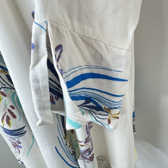 NWT Free People Clear Skies Floral Print Cold Shoulder Tunic Mini Dress Medium - Picture 7 of 16